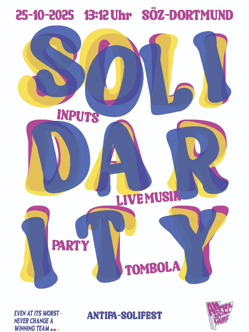 SÖZ Soli fest Flyer